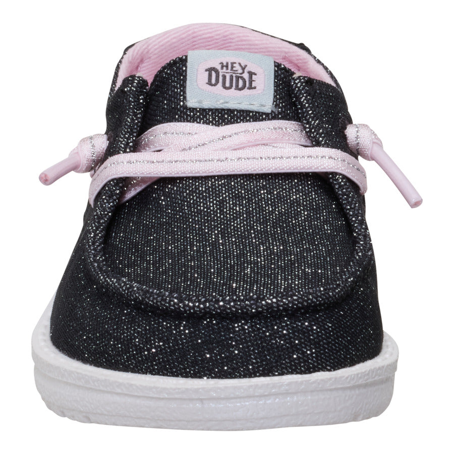 Wendy Toddler Shimmer Flower – Charcoal - Image 4