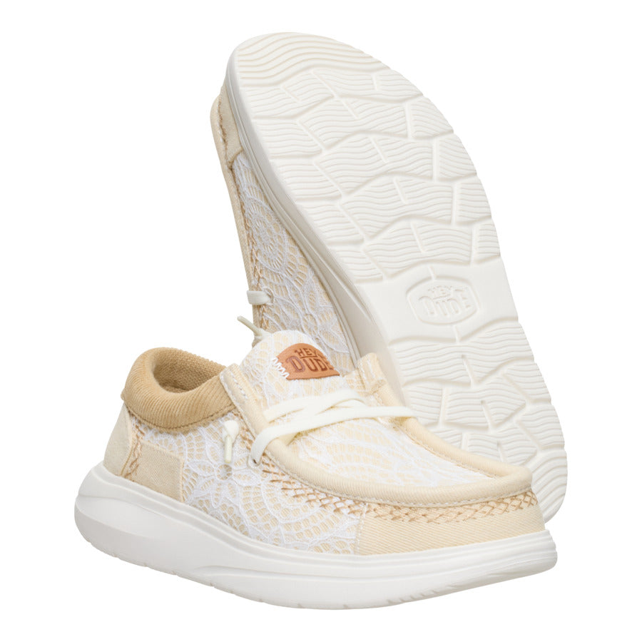 Wendy Comf Patchwork – Ivory/Tan - Image 3