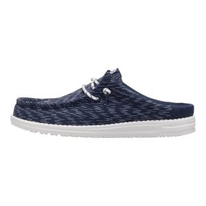 Wally Slip Jersey Jacquard – Navy Blazer/White