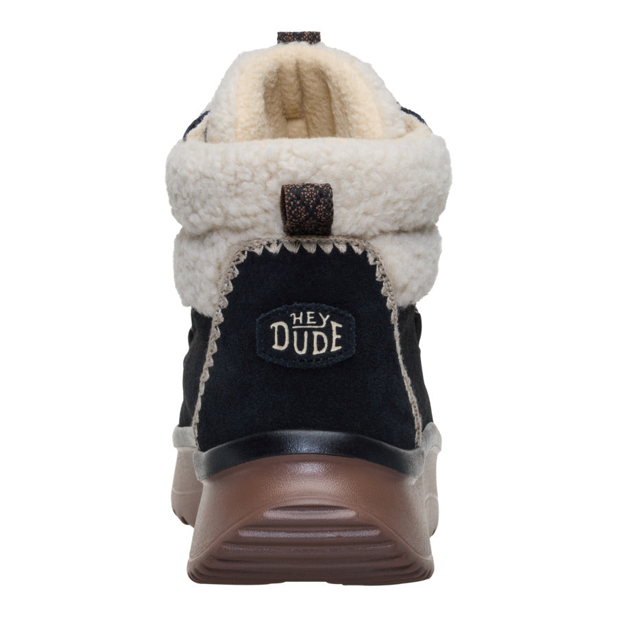 Wendy Peak Apres Suede Cozy Stitch – Black/Tan - Image 5
